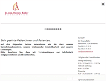 Tablet Screenshot of praxis-baessler.de